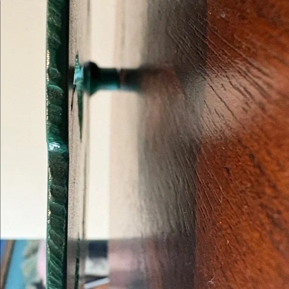 Rachel’s Welding Trivet heavy duty metal grass green will hold whatever fits - Picture 4 of 8